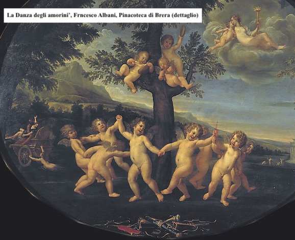 Amorini in gioco con il carro di Venere